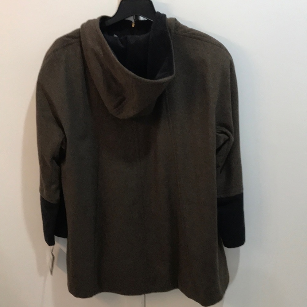Ellen Tracy hooded double face swing coat - Picture 5 of 6